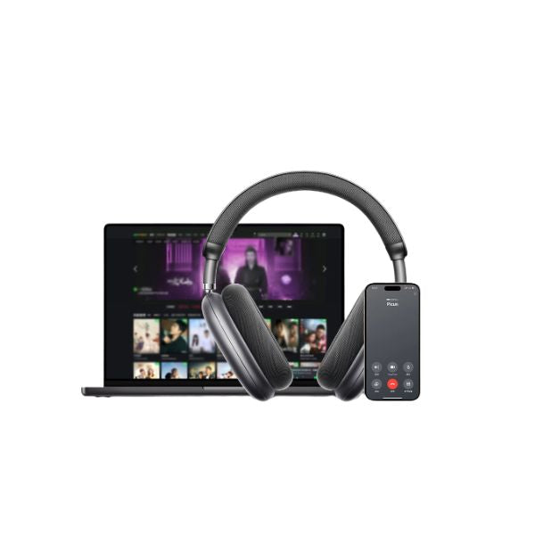 Picun F8 Pro ANC Wireless Headphones Head Tracking 3D Spatial Audio -52dB ANC HIFI Bluetooth Headset ENC HD Mic Low-Latency APP