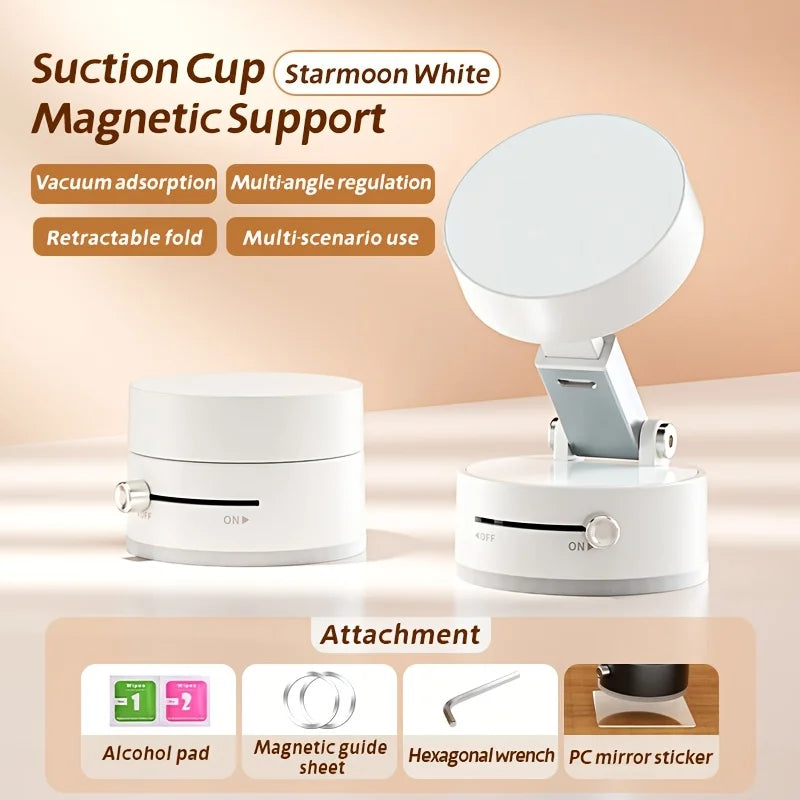 360° Magnetic Phone Mount – Adjustable, Foldable Car Holder, Suction Cup