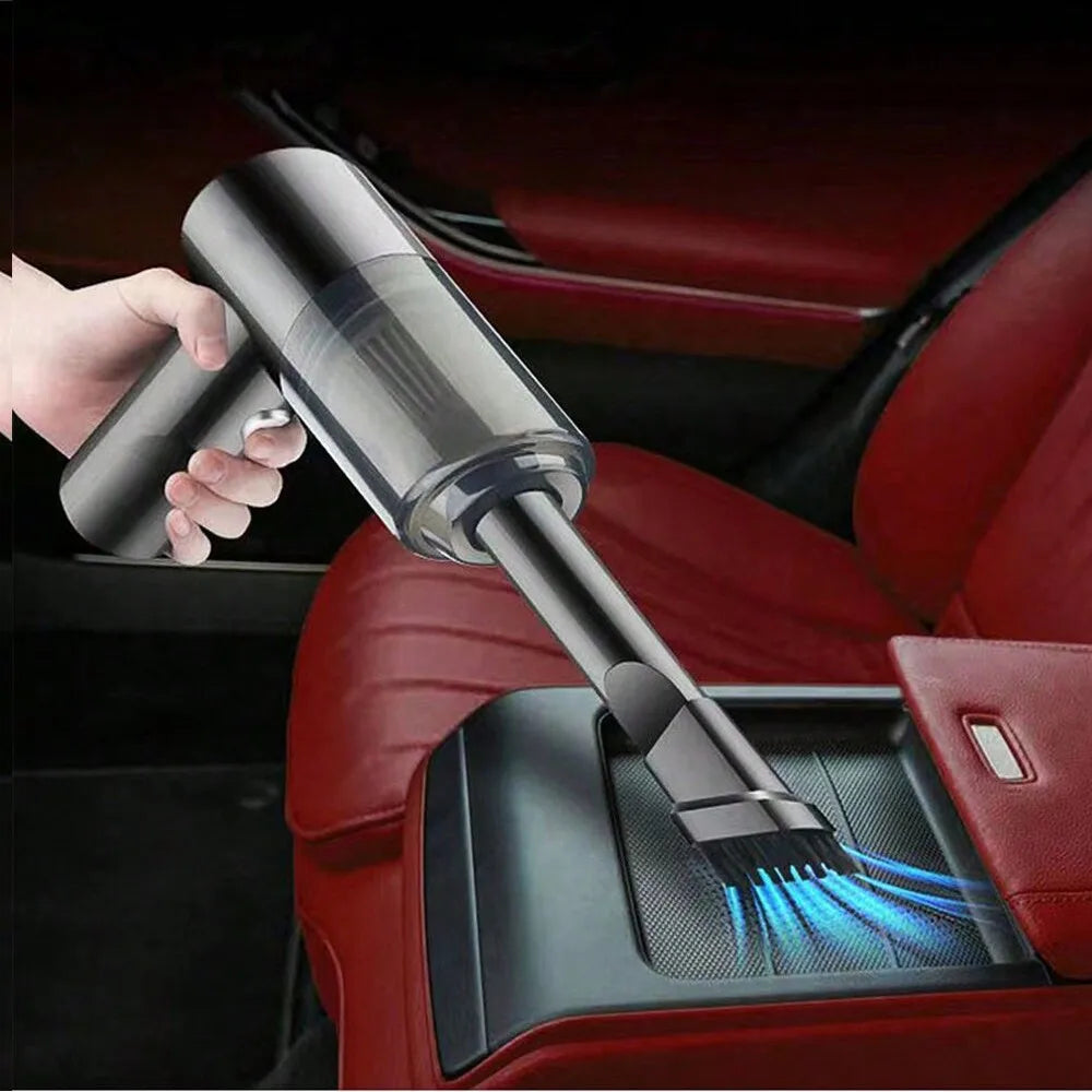 Vacuum Cleaner 120W – Dual Use for Home & Car, High Power, Black