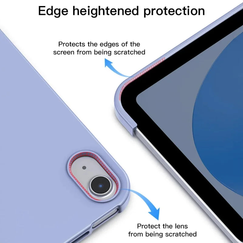 iPad Pro 11" Case (2018) – Soft Silicone, Tri-Fold, Anti-Drop, Models A1979/A1980/A1934/A2013