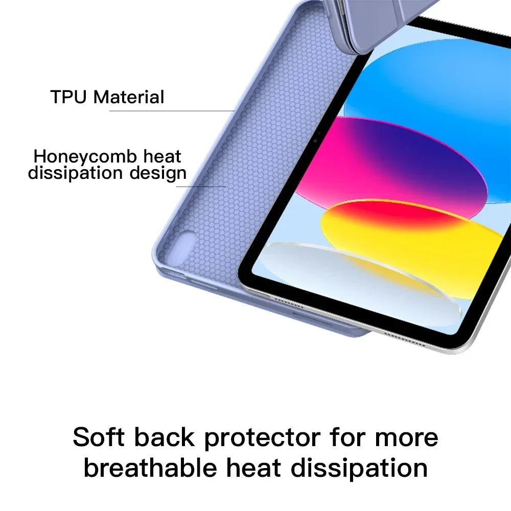 iPad Pro 11" Case (2018) – Soft Silicone, Tri-Fold, Anti-Drop, Models A1979/A1980/A1934/A2013