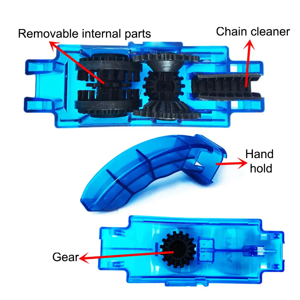 Bike Chain Cleaning Brush – Gear & Chain Cleaner Tool Kit for MTB/Road Bikes, Maintenance & Wash Set