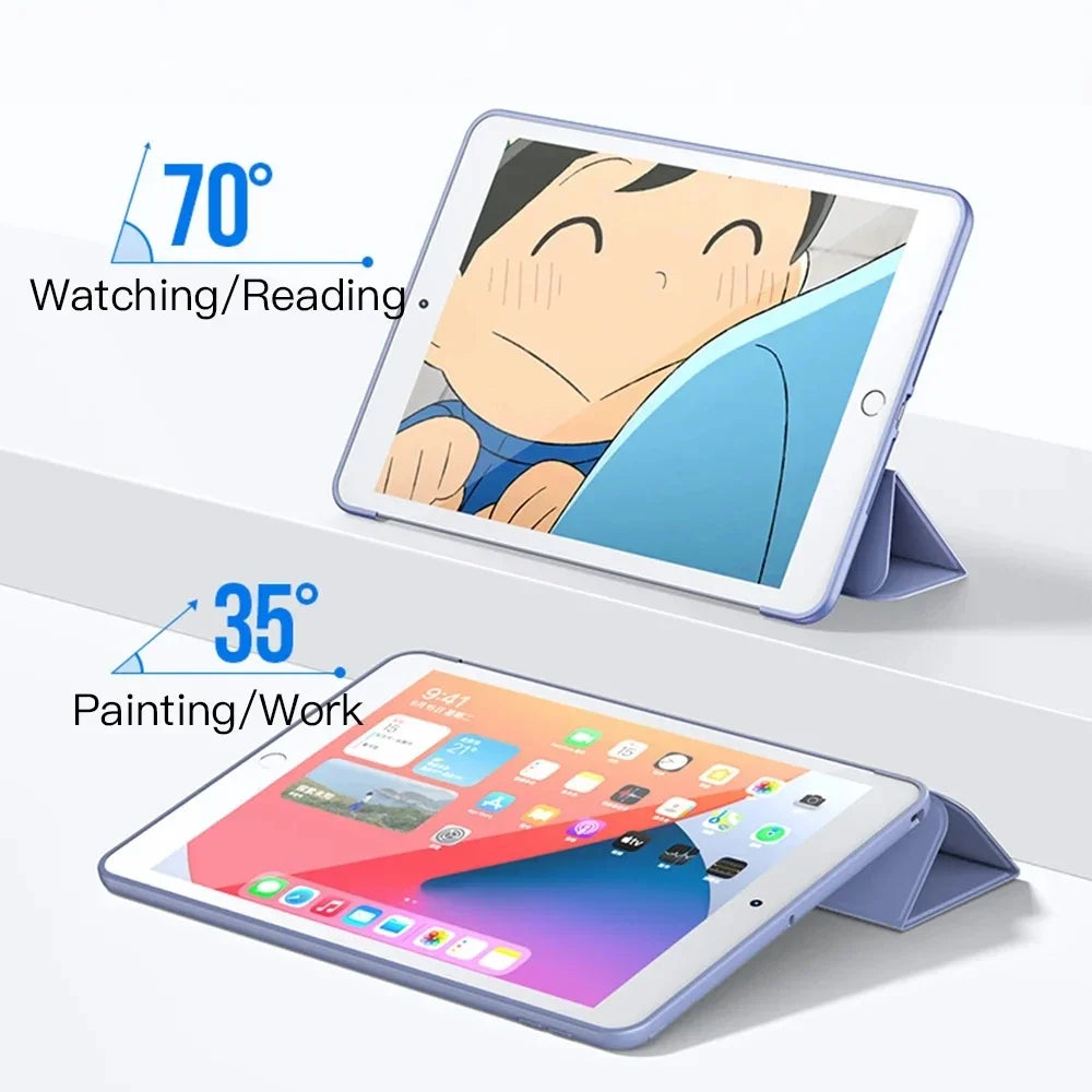 iPad Pro 11" Case (2018) – Soft Silicone, Tri-Fold, Anti-Drop, Models A1979/A1980/A1934/A2013