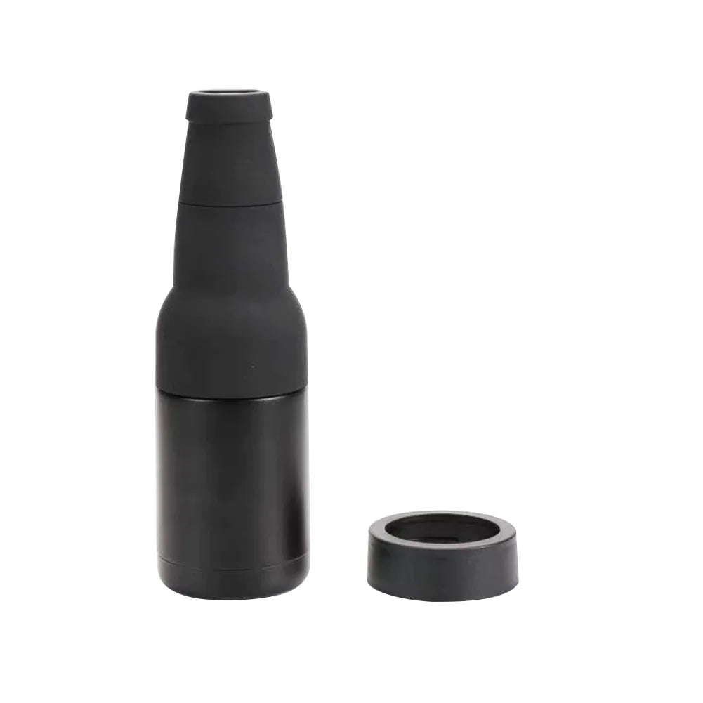 12oz Drink Can Holder – 3-in-1 Stainless Steel Beer Tank with Opener, Double Wall Vacuum Insulated Flask