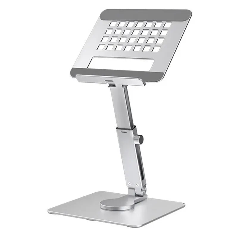 Aluminum Tablet Stand – 360° Rotating, Folding & Adjustable Desk Mount for iPad/Xiaomi (4–14")