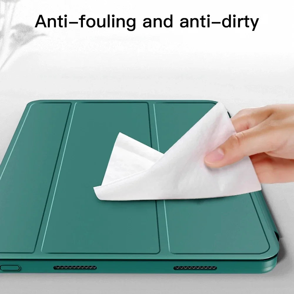 iPad Pro 11" Case (2018) – Soft Silicone, Tri-Fold, Anti-Drop, Models A1979/A1980/A1934/A2013